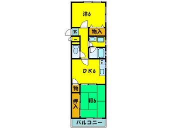 間取図 パル北花田