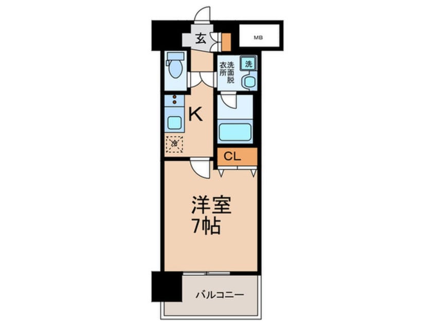 間取図 スプランディッド難波SOUTH
