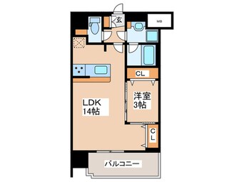 間取図 スプランディッド難波SOUTH