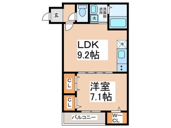 間取図 ﾌｼﾞﾊﾟﾚｽ羽倉崎駅前