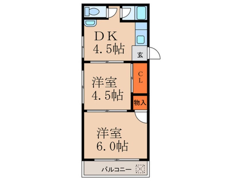 間取図 江坂ビル