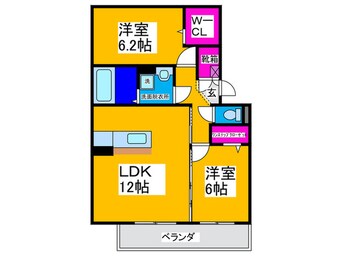 間取図 プリメ－ラ