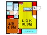 シャーメゾン加賀 1LDKの間取り