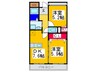 セルバ 2DKの間取り