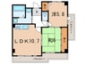 サンクチュアリ深江本町 2LDKの間取り