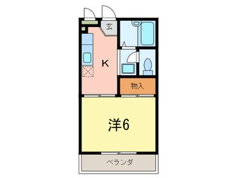 間取図 メゾンフロ－レ