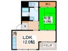 草開ビル 1LDKの間取り