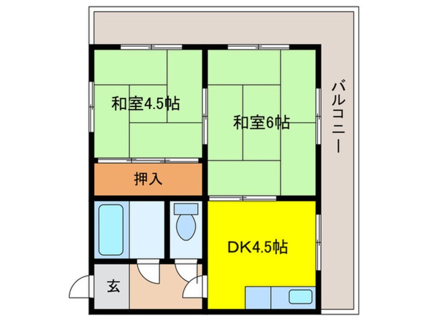 間取図 サンライフ中山