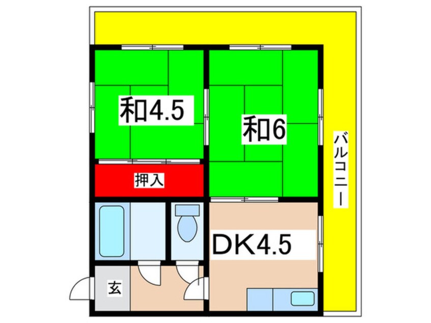 間取図 サンライフ中山