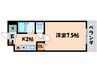 コンフォ－トヴィレッジ内田 1Kの間取り