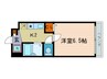 コンフォ－トヴィレッジ内田 1Kの間取り