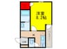 フジパレス下新庄Ⅶ番館 1Kの間取り