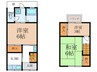 山ノ内池尻町貸家 3Kの間取り