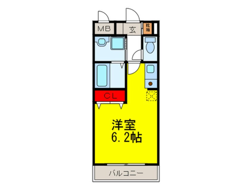 間取図 ペニ－レ－ンＯｎｅ