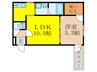 フジパレス東三国Ⅲ番館 1LDKの間取り