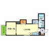 F asecia 城北公園通 1LDKの間取り