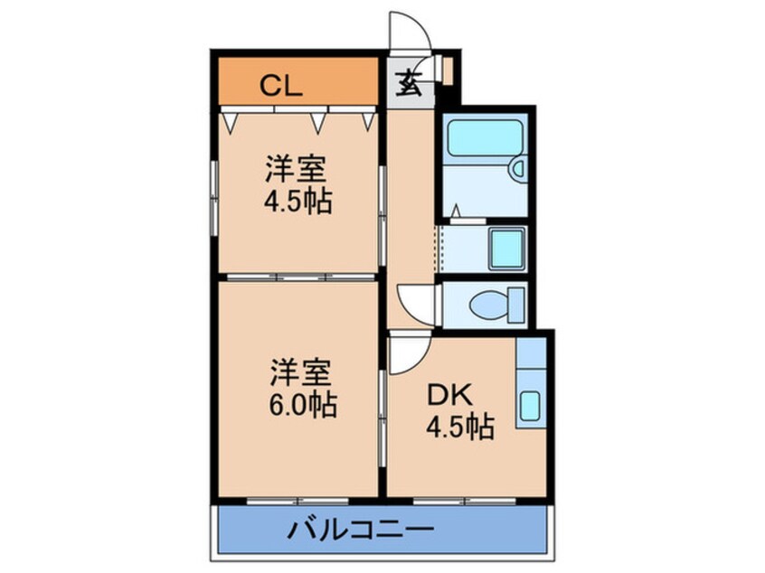 間取図 日生ロイヤルマンション十三