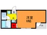 ミレニアム門真 1Kの間取り