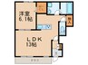 クリスタル三和（crystal） 1LDKの間取り