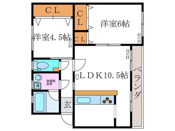 間取り図 長岡天神ハイツＡ１４棟(５０１)