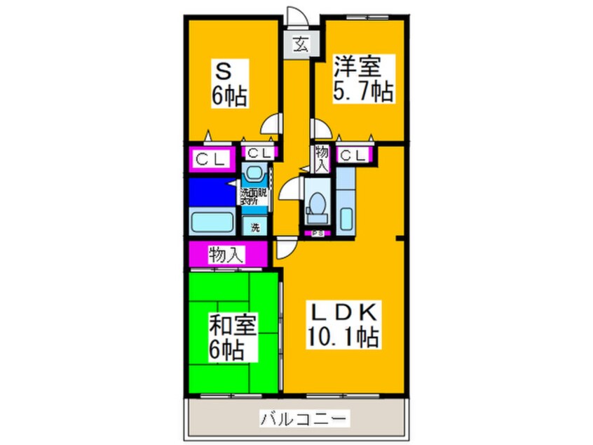 間取図 ノイ初芝