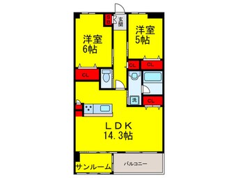 間取図 グラン・エスポワール
