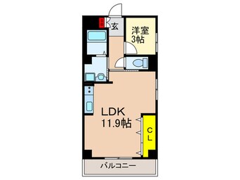 間取図 アルファクラージュくずはⅢ