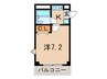 プレンティハウス 1Kの間取り
