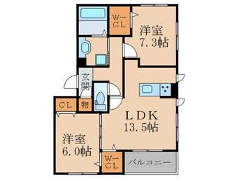 間取図 サン・フローラ伏見板橋