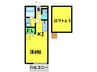 Ａｎｇｅ 1Kの間取り