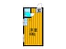 吉末マンション 1Rの間取り