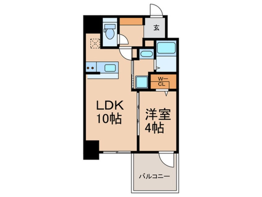 間取図 Ｌａ　Ｄｏｕｃｅｕｒ谷町