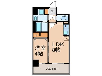 間取図 Ｌａ　Ｄｏｕｃｅｕｒ谷町