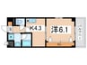 ラピス 1Kの間取り
