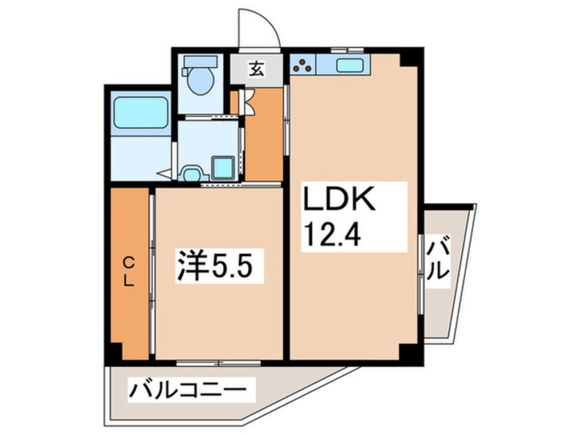 間取図 メゾングレージュ山坂