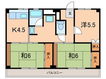 間取図 ビレッジハウス尾上3号棟