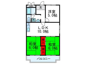 間取図 グリ－ンヒル千里