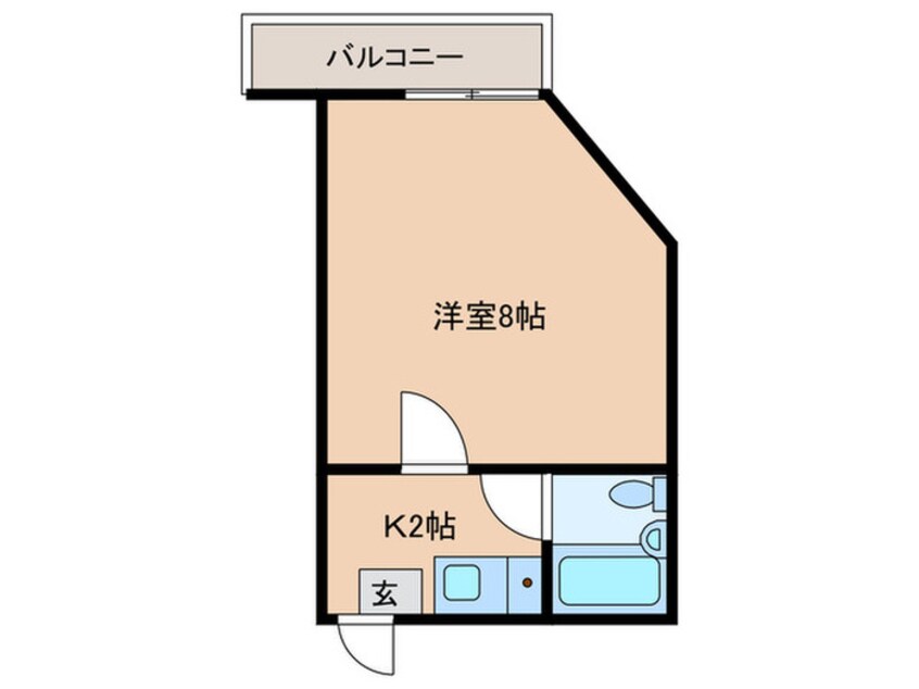 間取図 ニュ－ハ－モニ－センタ－ビル