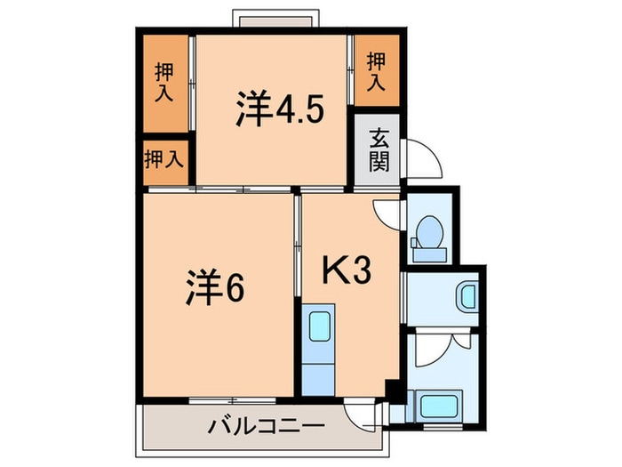 間取り図 ビレッジハウス十王堂2号棟