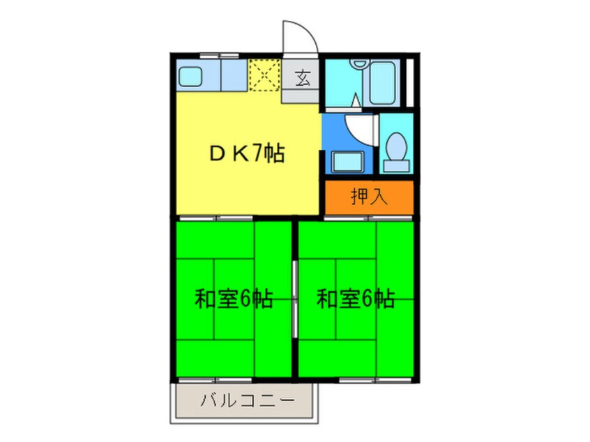 間取図 乾ハイツＢ棟