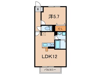間取図 アンソレイエＣ