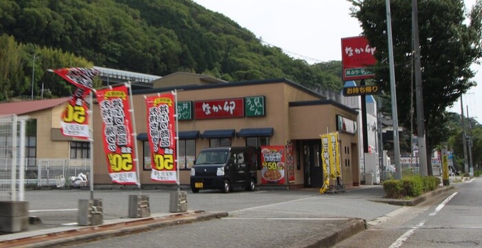 なか卯　神戸谷上店(その他飲食（ファミレスなど）)まで1m アンソレイエＣ