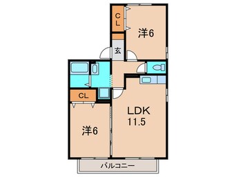 間取図 ウィスタリア瑞穂Ａ棟