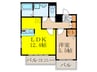 グラスロ－ド新大阪 1LDKの間取り