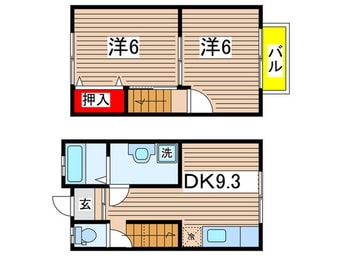間取図 大覚寺貸家