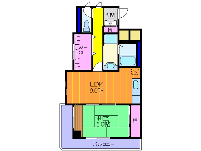 間取図 サクシ－ドＢ