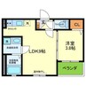 ﾌｪﾘｰﾁｪ小阪 1LDKの間取り