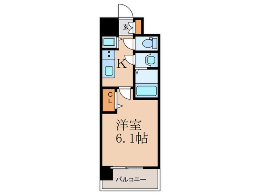 間取図 プレサンス南森町駅前(1005)