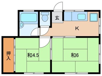 間取図 エリム東難波