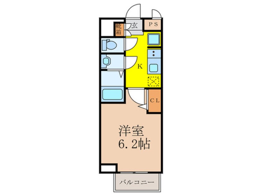 間取図 ﾌﾟﾚｻﾝｽ東三国ｴﾝﾌﾞﾚｲｽ(201)